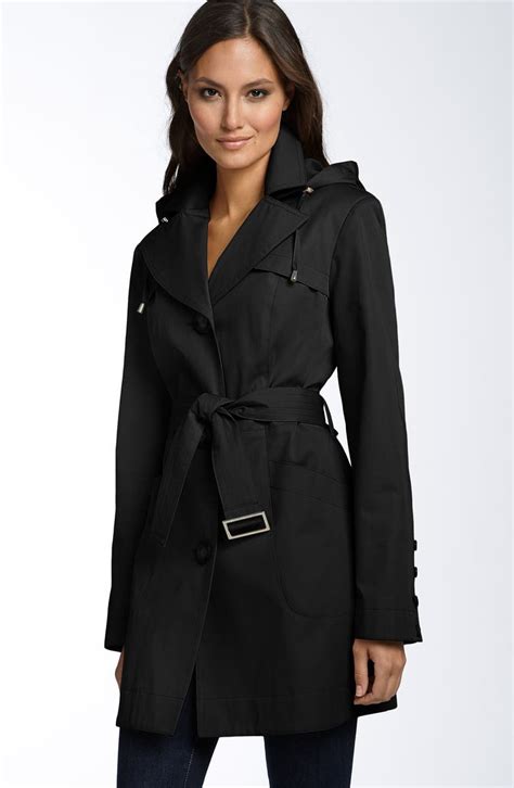 michael michael kors cotton belted trench coat|michael kors single breasted coat.